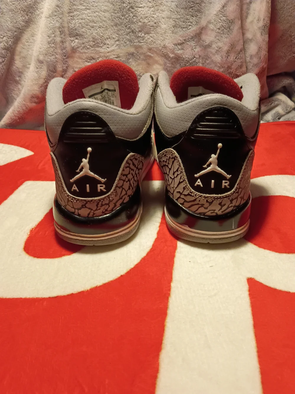 Air Jordan 3 Retro GS Black Cement 2011 (398614-010) Size 5.5Y / 7W - No Box -